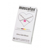 Ультрапрочные презервативы Masculan Ultra Safe Black - 10 шт. - Masculan - купить с доставкой в Химках
