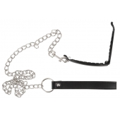 Зажим для половых губ с поводком Pussy Clamp With A Leash - Orion - купить с доставкой в Химках