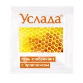 Гель-лубрикант «Услада с прополисом» - 3 гр. - Биоритм - купить с доставкой в Химках