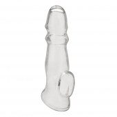 Прозрачная насадка для пениса Girthy Penis Enhancing Sleeve Extension - 17,1 см. - BlueLine - в Химках купить с доставкой