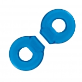 Комплект из двух колец для пениса 2-Pack Ultra-Stretch Stamina Endurance Ring - BlueLine - в Химках купить с доставкой