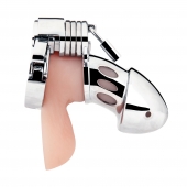 Клетка на пенис из металла Obedience Cock Cage - BlueLine - купить с доставкой в Химках