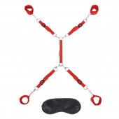 Красная фиксация на матрас Classic Bedspreader - Lux Fetish - купить с доставкой в Химках