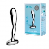 Стальной стимулятор простаты Stainless Steel Prostate Plug - 11,5 см. - b-Vibe - в Химках купить с доставкой