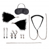 Большой эротический набор из 12 предметов Interchangeable Collar   Nipple Clips Set - Lux Fetish - купить с доставкой в Химках