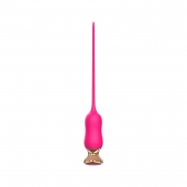 Розовый тонкий стимулятор Nipple Vibrator - 23 см. - I-MOON - купить с доставкой в Химках