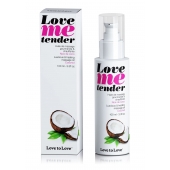 Съедобное согревающее массажное масло Love Me Tender Cocos с ароматом кокоса - 100 мл. - Love to Love - купить с доставкой в Химках
