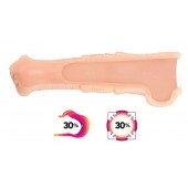 Телесная фантазийная насадка на член Cock Sleeve Size M - KOKOS - в Химках купить с доставкой