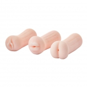 Набор из 3 мастурбаторов The Girl Next Door Tina - Dream Toys - в Химках купить с доставкой