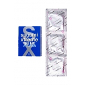 Розовые презервативы Sagami Xtreme FEEL FIT 3D - 3 шт. - Sagami - купить с доставкой в Химках