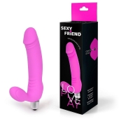Розовый безремневой страпон Sexy Friend - 1137 - купить с доставкой в Химках