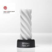 Белый 3D мастурбатор SPIRAL - Tenga - в Химках купить с доставкой