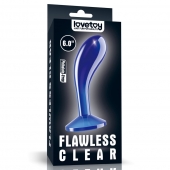 Синяя анальная втулка Flawless Clear Prostate Plug 6.0 - 15 см. - Lovetoy - в Химках купить с доставкой