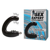 Чёрный массажёр простаты серии Sex Expert - Sex Expert - в Химках купить с доставкой
