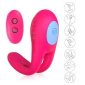 Розовое виброкольцо с пультом ДУ - I-MOON - в Химках купить с доставкой
