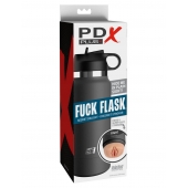Серый мастурбатор в виде бутылки F*ck Flask - Pipedream - в Химках купить с доставкой