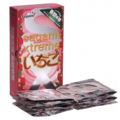 Презервативы Sagami Xtreme Strawberry c ароматом клубники - 10 шт. - Sagami - купить с доставкой в Химках