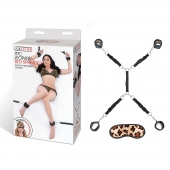 Леопардовая фиксация на матрас для рук и ног Classic Bedspreader - Lux Fetish - купить с доставкой в Химках