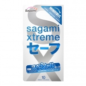 Презервативы Sagami Xtreme Ultrasafe с двойным количеством смазки - 10 шт. - Sagami - купить с доставкой в Химках