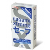 Презервативы Sagami Xtreme Ultrasafe с двойным количеством смазки - 10 шт. - Sagami - купить с доставкой в Химках