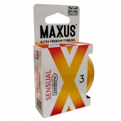 Презервативы анатомической формы Maxus Sensual - 3 шт. - Maxus - купить с доставкой в Химках