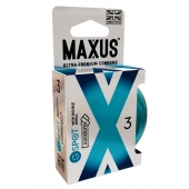 Презервативы Maxus G spot с двойной спиралью - 3 шт. - Maxus - купить с доставкой в Химках