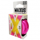 Ароматизированные презервативы Maxus Exotic Mix - 3 шт. - Maxus - купить с доставкой в Химках