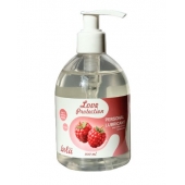 Лубрикант на водной основе Love Protection Raspberry с ароматом малины - 300 мл. - Lola Games - купить с доставкой в Химках