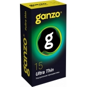 Прозрачные ультратонкие презервативы Ganzo Ultra thin - 15 шт. - Ganzo - купить с доставкой в Химках