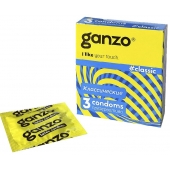 Классические презервативы с обильной смазкой Ganzo Classic - 3 шт. - Ganzo - купить с доставкой в Химках