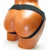 Трусики для страпона коричневого цвета - БДСМ Арсенал - купить с доставкой в Химках