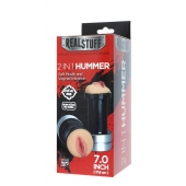 Двусторонний мастурбатор REALSTUFF 2 IN 1 HUMMER MOUTH   VAGINA - ротик и вагина - Dream Toys - в Химках купить с доставкой