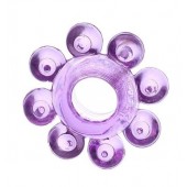 Мягкая фиолетовая гелевая насадка - Toyfa Basic - в Химках купить с доставкой