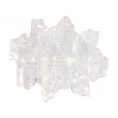 Прозрачное гелевое эрекционное кольцо-звезда - Toyfa Basic - в Химках купить с доставкой