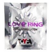 Прозрачное гелевое эрекционное кольцо с шипиками - Toyfa Basic - в Химках купить с доставкой