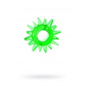 Зеленое эрекционное кольцо-солнце - Toyfa Basic - в Химках купить с доставкой