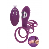 Фиолетовая эрекционная вибронасадка Halo Halo C-Ring Sleeve - Toy Joy - в Химках купить с доставкой