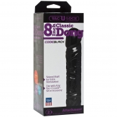 Насадка-фаллоимитатор Vac-U-Lock CodeBlack 8 Inch Classic Dong - 19,3 см. - Doc Johnson - купить с доставкой в Химках