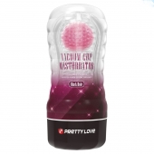 Прозрачный текстурированный мастурбатор Vacuum Cup Masturbator Black Hole - Baile - в Химках купить с доставкой