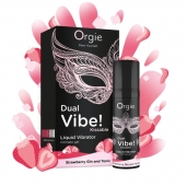 Съедобный жидкий вибратор Dual Vibe! со вкусом клубничного джина с тоником - 15 мл. - ORGIE - купить с доставкой в Химках