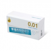 Увлажнённые презервативы Sagami Original 0.01 Extra Lub - 12 шт. - Sagami - купить с доставкой в Химках