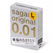 Презервативы Sagami Original 0.01 L-size увеличенного размера - 2 шт. - Sagami - купить с доставкой в Химках