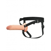 Полый страпон на ремнях 8’’ Hollow Silicone Strap-on - Pipedream - купить с доставкой в Химках