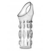 Прозрачная насадка на пенис Stretchy Studded Penis Sleeve Ring - Blush Novelties - в Химках купить с доставкой