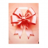 Пакет с принтом в виде банта с вырубной ручкой (30х40 см) - Сима-Ленд - купить с доставкой в Химках