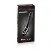 Вибратор с электростимуляцией Sizzling Simon Black Edition - 27 см. - MyStim - купить с доставкой в Химках