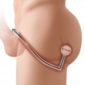 Кольцо на пенис с анальным стимулятором Stainless Steel Anal Hook   Cock Ring - BlueLine - в Химках купить с доставкой