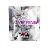 Прозрачное виброкольцо с двумя вибропульками - Toyfa Basic - в Химках купить с доставкой