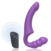Фиолетовый безремневой страпон Straples Strap-On Dildo - Erokay - купить с доставкой в Химках