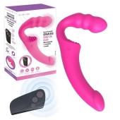 Розовый безремневой страпон Straples Strap-On Dildo - Erokay - купить с доставкой в Химках
